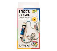 FOLIA Knitting Set with Wool, Knitting Needle & Embroidery Needle blue