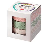 folia Washi, lace Borders Made of Rice Paper, Set of 4, Sticks to numerous Surfaces, can be Removed Without Leaving Any Residue, Decorating, Assorted Pastel Shades, One Size