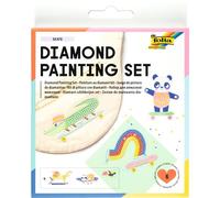 folia 31803 Diamond Painting Set Skate, Stickers with Skateboard Motifs and Accessories, Craft Set for Designing Stickers with Rhinestones