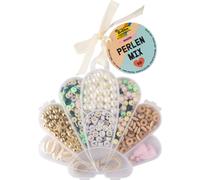 folia 32020 Seaside Beads Mix 535 Pieces in Various Shapes and Colours, Includes