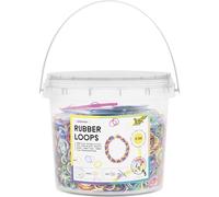 Folia 33029 Rubber Loops Super Pack, 5700-Piece Loom Bands Set for Children from 6 Years, Includes 250 Clips and 10 Crochet Hooks, Necklaces, Rings and Bracelets Make Yourself
