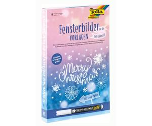 Folia 39129 Window Decoration Templates for the Cold Season Includes 8 Colouring