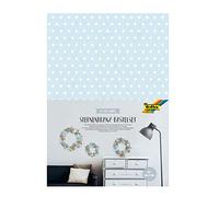 folia 40129 Craft Set Star Wreath, Complete Set for 3 Wreaths in Different Sizes with Paper Stars, for Timeless Decoration