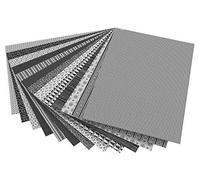 folia 46709 - Motif Card Black - White Assorted 50 x 70 cm 270 g/m² 13 Sheets - Base for Various Crafts and Ideas