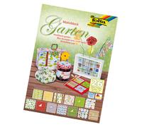 Folia 47149 Garden Motif Block 24 x 34 cm 26 Sheets Assorted Motivblock Garten