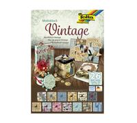 Folia 47549 Writing Pad Vintage 24 x 34 cm 26 Assorted Sheets 13 x Writing Card