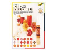 folia 550402 Creative Pad Colours of India Mumbai, Handmade Paper, 20 Sheets Assorted in and Designs, DIN A4 - Ideal for Greeting Cards, Scrapbooking and Elegant Crafts