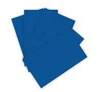 folia 6122/4/35 - Coloured Card 220 g/m², Craft Card in Royal Blue, DIN A4, 100 Sheets, as a Base for Numerous Crafts