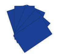 folia 6122/4/36 - Coloured Card 220 g/m², Craft Card in Ultramarine, DIN A4, 100 Sheets, as a Base for Numerous Crafts