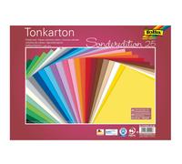 folia 612225/25 99 - Tonkarton Mix, ca. 25 x 35 cm, 220 g/m², 25 Bogen sortiert