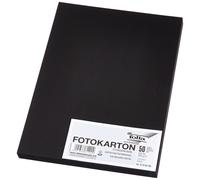 Folia 614/50 90 Photo Card 300 g/m² DIN A4 50 Sheets - Black 50 Bogen Black