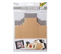 Folia 61601 Little Paper Frames Basic Photo Frame Made of Glue-On Cardboard Pack of 8 Assorted in 2 Sizes and 4 Colours, One Size