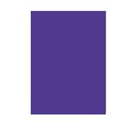 folia 6332 Coloured Paper, Dark Purple, DIN A3, 130 g/m², 50 Sheets, for Crafting and Creative Design of Cards, Window Pictures and for Scrapbooking