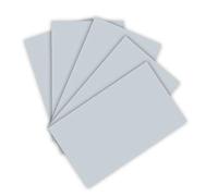 folia 6380 Coloured Paper 130 g/m², Coloured Drawing Paper in Light Grey, DIN A3, 50 Sheets, as a Base for Numerous Crafts
