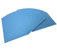 folia 6434 Coloured Paper Medium Blue, DIN A4, 130 g/m², 100 Sheets, for Crafts