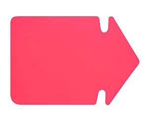 Folia 667 926 Arrow Advertising Symbol, Approx.24 cm, Pack of 20, Bright Red