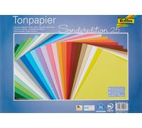 folia 6735/25 99 - Tonpapier Mix, ca. 35 x 50 cm, 130 g/m², 25 Blatt sortiert in
