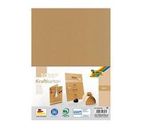 folia 692/4/98 - Kraft Card, Natural, 230 g/m², DIN A4, 50 Sheets, for Individua