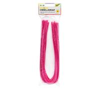 folia 77823 Chenille Wire Pipe Cleaners Pack of 10 Pink Diameter 8 mm and 50 cm Long Ideal for Children to Craft and Design Animals, Figures and Other Shapes