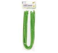 folia 77851 Chenille Wire, Pipe Cleaners, Pack of 10 in Light Green, Diameter 8 mm and 50 cm Long, Ideal for Children for Crafts and Designing Animals, Figures and Other Shapes