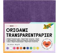 folia 825/1010 Tracing Paper Folding Sheets 10 x 10 cm 500 Sheets 42 g/m² Assorted in 10 Colours Ideal for Beautiful Folding Figures and Shapes