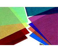 Folia 82509 Transparent Paper, Large, 19-3/4" x 27-1/2" Size, Assorted Color