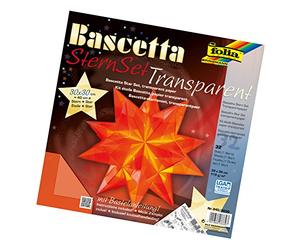folia 836/3030 Bascetta Star Handicraft set, blue, Paper, Orange, 30 x 30 cm