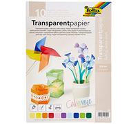 Folia Transparent Paper A4 115 g - 10 Sheets Assorted Colours