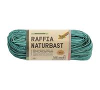 folia 9054 Raffia Green Emerald 1 Bunch g Natural Straw String Ideal for Crafts, Decoration or for Compositions, Bouquets and Other Floristic Activities, 50 g