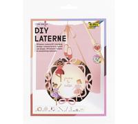 Folia 94401 - DIY Lantern Tiny Dancers, Approx. 19 x 23.5 x 6 cm - Lantern Craft Set can be Designed as a Ballerina or Dachshund for Ballet Lessons, incl. LED Light and 2 Batteries