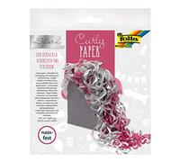 folia 99902 - Curly Paper Silver Wet Resistant Flower Silk Paper Curls for Embellishing and Packaging, Ideal for Gifts or Crafts