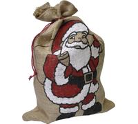 Folia J 110 Jute Sack 250 x 350 mm Santa Claus Design