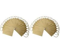 Folia Paper Gift Bags with Raffia Handles - 15cm 20pcs - Kraft #21210 (Pack of 2)