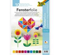 FOLIA Self-Adhesive Window Film, 10 Sheets 23 X 33 cm multicoloured