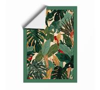 Foliage Pattern Tropical Unframed Wall Art Print A4 (29.7×21cm), Wall Decor for Living Room, Bedroom, Office & Home, Art Gift