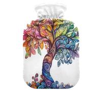 Foliages Tree White tag3 Hot Water Bottle with Cover for Pain Relief tag1 for tag2, 2L