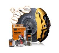 Foliatec Brake Caliper Lacquer Set - prestige gold metallic - 3 Components