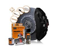 NEW Professional Foliatec MATT BLACK Brake Caliper Paint Laquer Kit (2176)