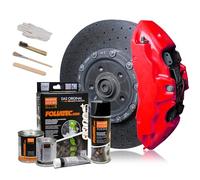 Foliatec Brake Caliper Lacquer Set - NEON red - 4 Components