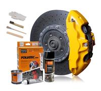 Foliatec Brake Caliper Lacquer Set - Performance Yellow Glossy - 3 Components