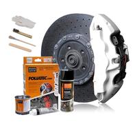 Foliatec Brake Caliper Lacquer Set - pure white - 3 Components