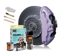Foliatec Brake Calliper Paint Set, Heat Resistant, Complete Set for 4 Brake Calipers, Soft Violet, 7-Piece Set