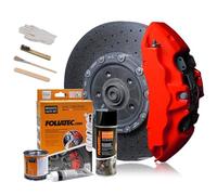 Foliatec FT2175 Brake Caliper Paint Lacquer, Matt Red, Set of 3