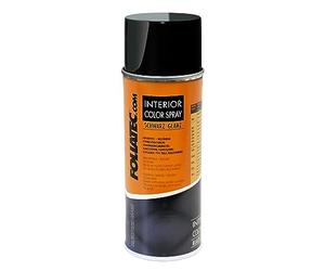 Foliatec Interior Color Spray Paint Spray for Plastics, Faux Leather and Leather, Glossy Black, 400 ml