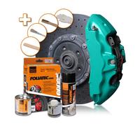 FOLIATEC Ocean Turquoise Brake Caliper Paint 7 Pieces Kit Protective FT2174