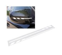 Foliatec PIN Striping Mirror Cap, Car Exterior Mirror Trim Strips, Self Adhesive, Car Wash Resistant, White, Pack of 2
