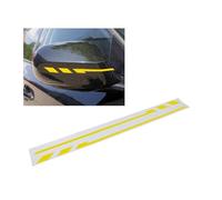 Foliatec PIN-Striping mirror cap design yellow - Width = 1,3cm: 2x 35,5cm