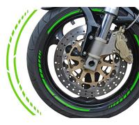 Foliatec PIN-Striping 'Racing' Rim Design Neon Green - 14 x 41 cm