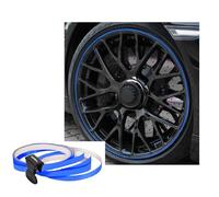 Foliatec PIN Striping Wheel Rims Design Car Decorative Strips, Self-Adhesive, Car Wash Safe, for Decorating 4 Rims, GT Blue