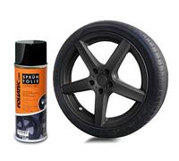 Foliatec Spray Film Car Wheel Rim Film Spray Paint Spray Can Removable Good Coverage Matte Black 1 x 400 ml